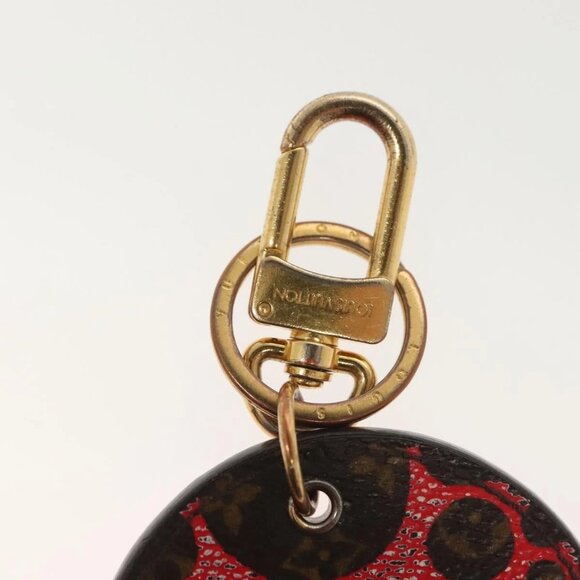 LOUIS VUITTON Yayoi Kusama Porte Cles Monogram Pumpkin Charm M66738 Auth 138042 - Picture 3 of 13